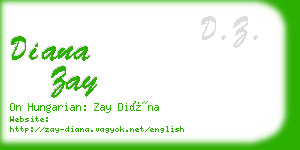 diana zay business card